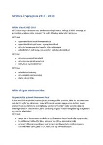 Forslag til NFOIs handlingsprogram 2018-2023 Forslag til NFOIs handlingsprogram 2018-2023