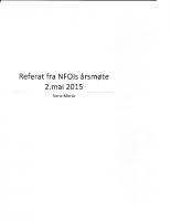Referat NFOIs årsmøte 2015